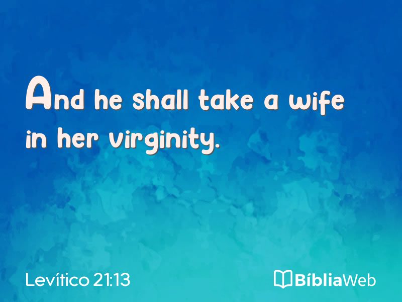 Levítico 21:13 em imagem para compartilhar