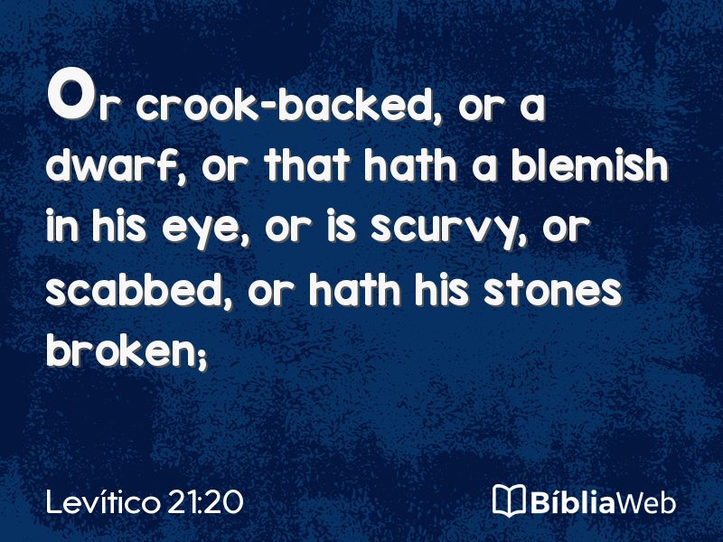 Levítico 21:20 em imagem para compartilhar