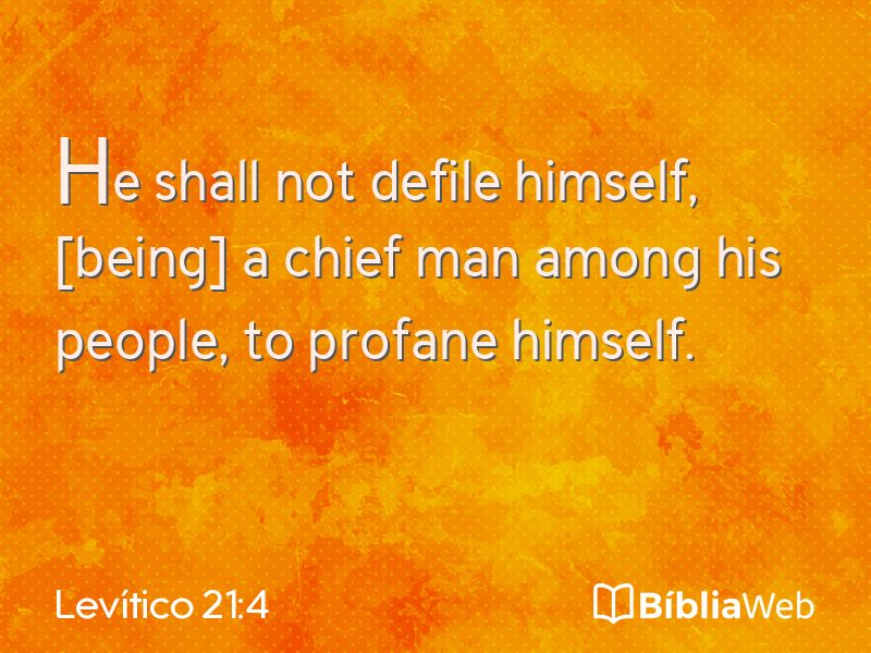 Levítico 21:4 em imagem para compartilhar