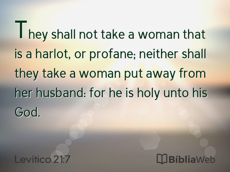 Levítico 21:7 em imagem para compartilhar