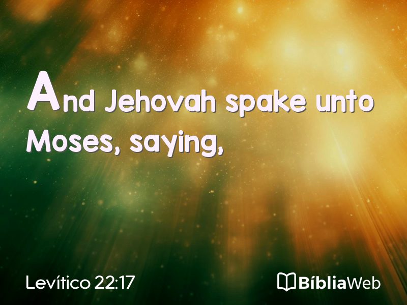 Levítico 22:17 em imagem para compartilhar