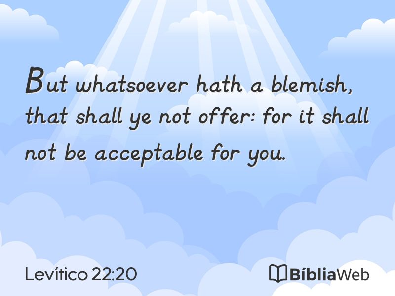Levítico 22:20 em imagem para compartilhar
