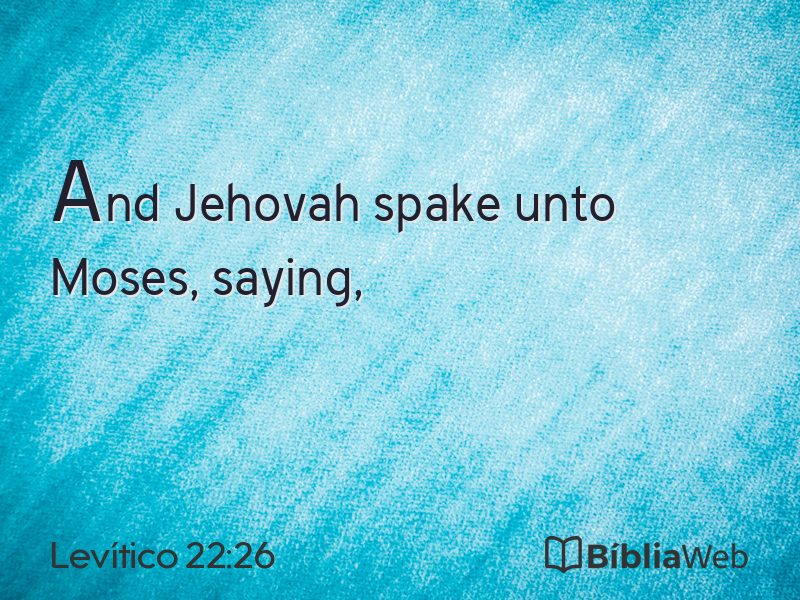 Levítico 22:26 em imagem para compartilhar