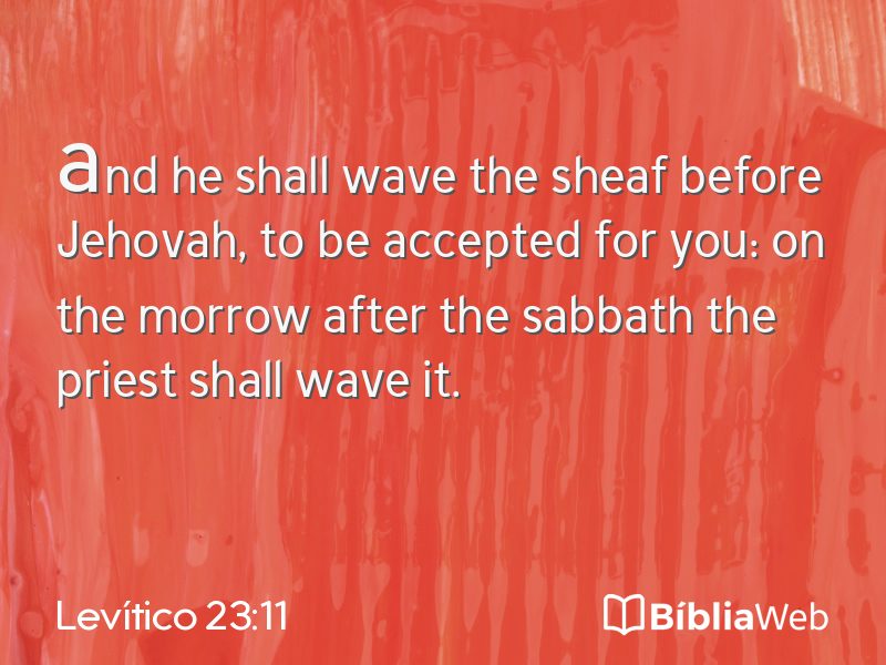 Levítico 23:11 em imagem para compartilhar
