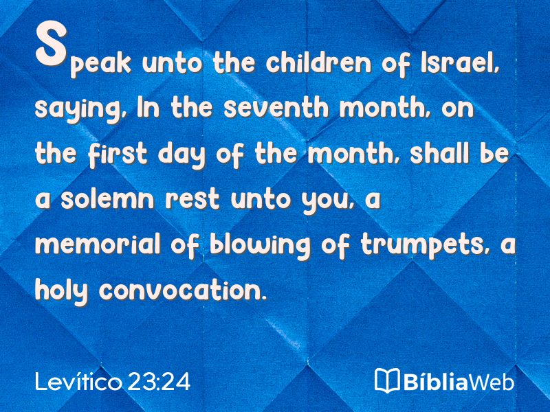 Levítico 23:24 em imagem para compartilhar