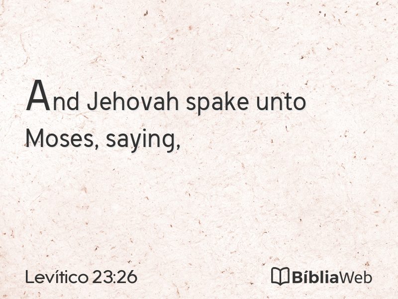 Levítico 23:26 em imagem para compartilhar