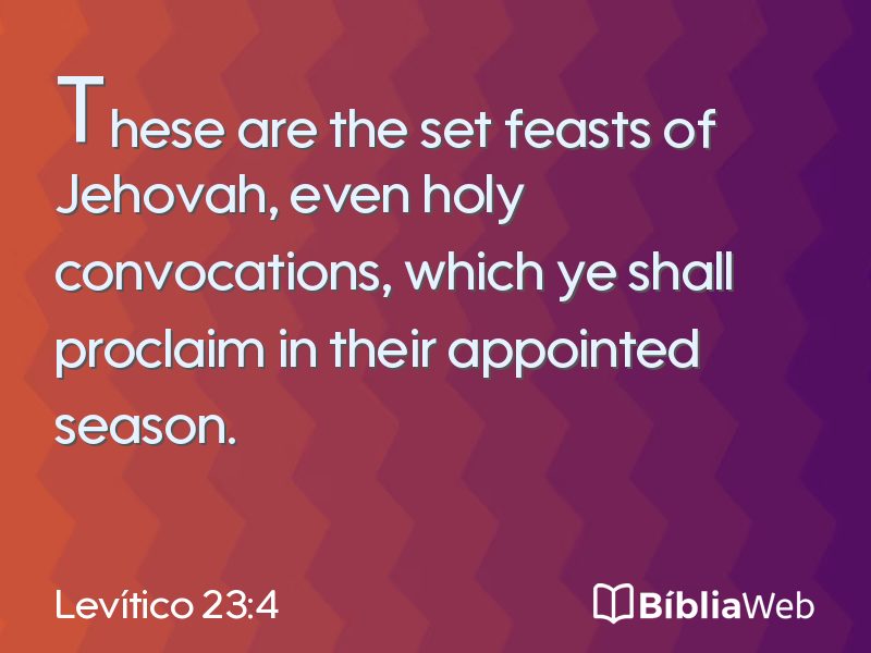 Levítico 23:4 em imagem para compartilhar