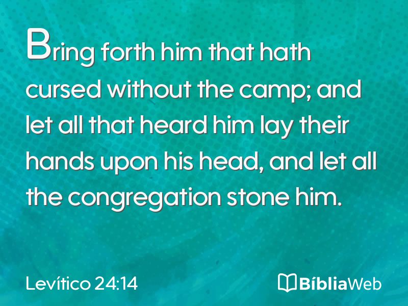 Levítico 24:14 em imagem para compartilhar