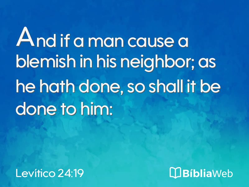 Levítico 24:19 em imagem para compartilhar