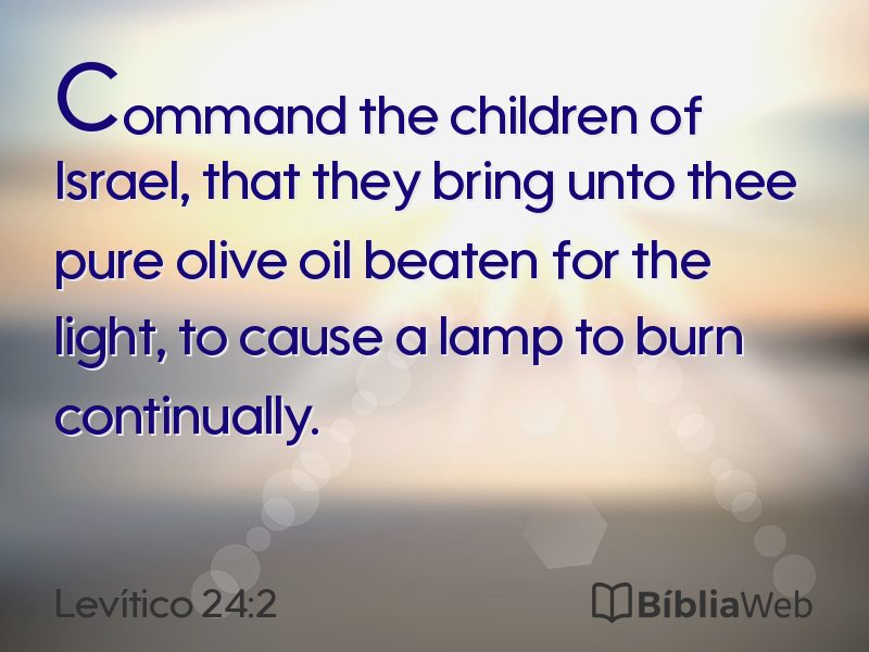 Levítico 24:2 em imagem para compartilhar