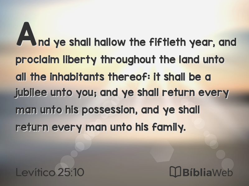Levítico 25:10 em imagem para compartilhar