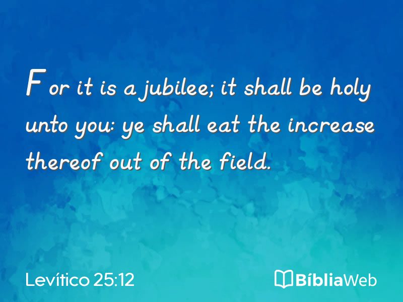 Levítico 25:12 em imagem para compartilhar