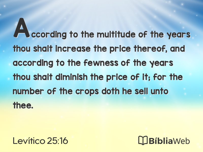 Levítico 25:16 em imagem para compartilhar