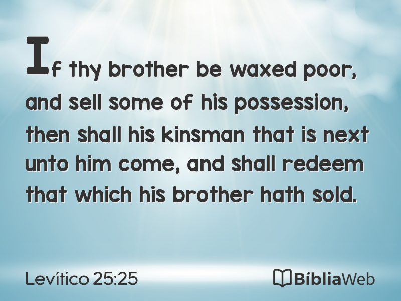 Levítico 25:25 em imagem para compartilhar