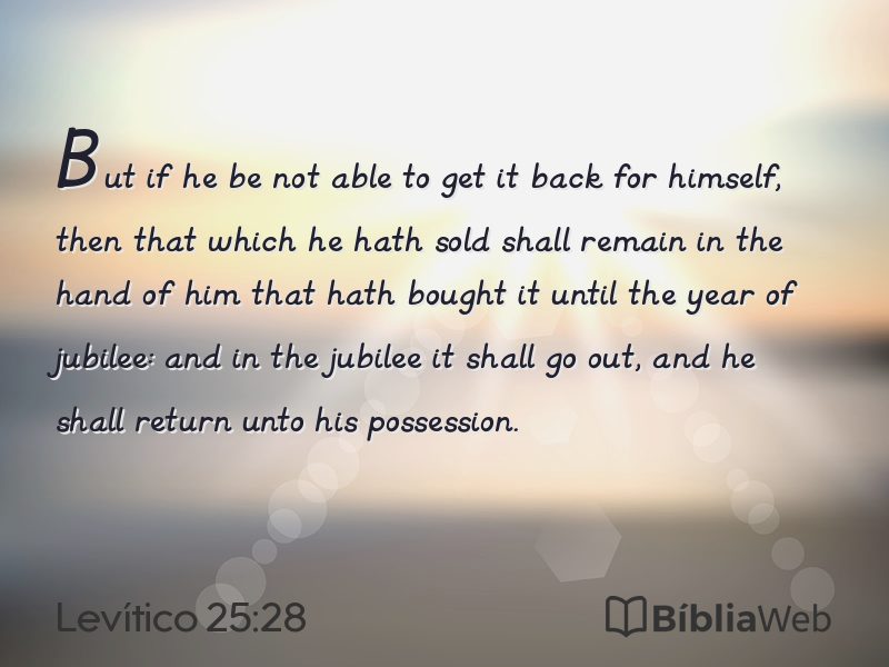 Levítico 25:28 em imagem para compartilhar