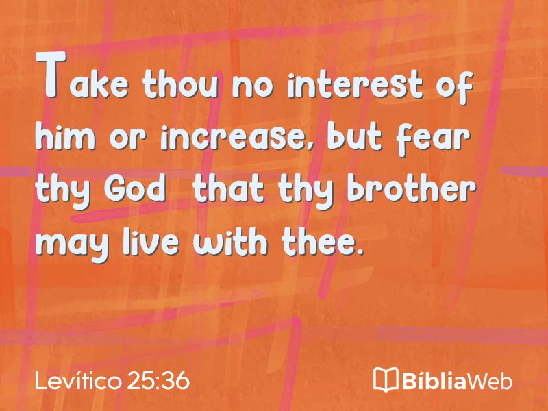 Levítico 25:36 em imagem para compartilhar
