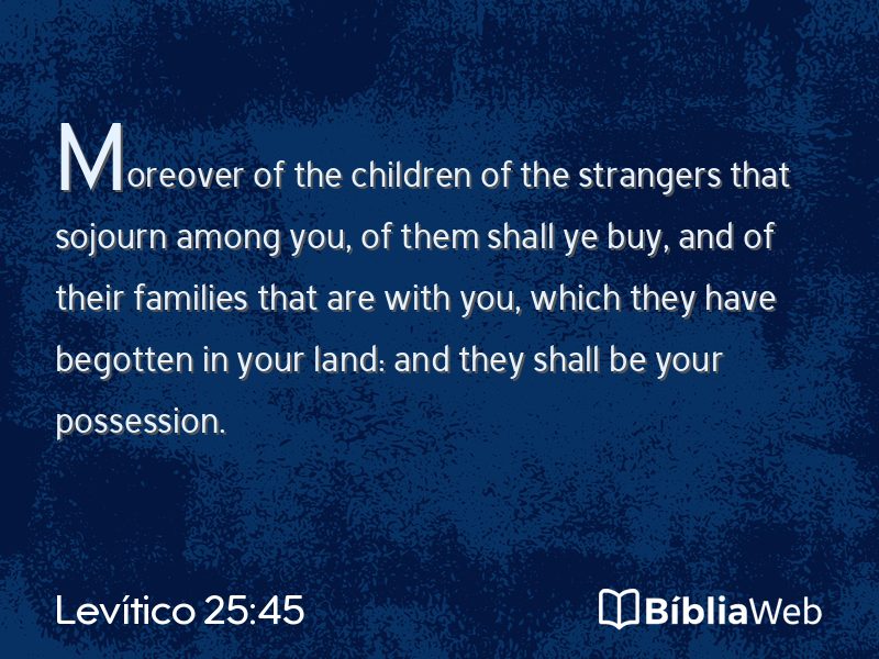 Levítico 25:45 em imagem para compartilhar