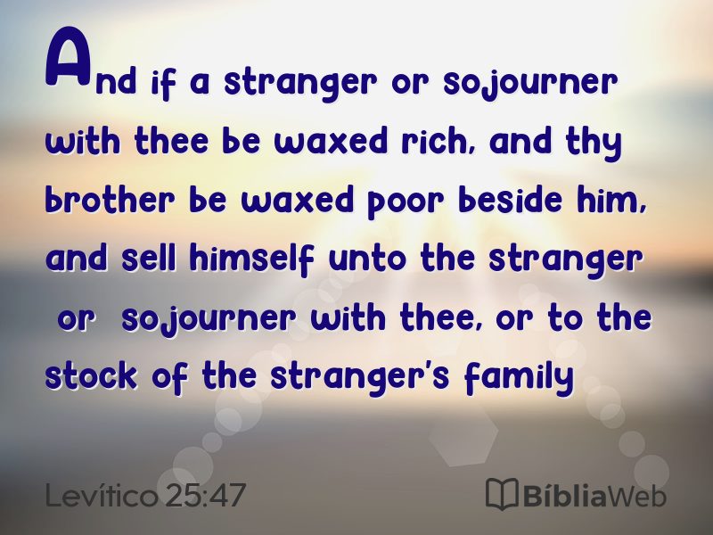 Levítico 25:47 em imagem para compartilhar