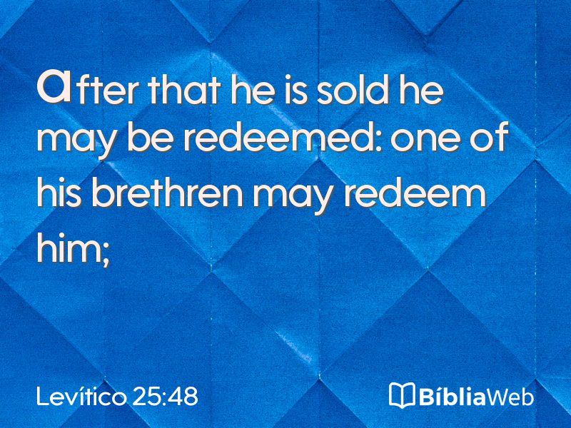 Levítico 25:48 em imagem para compartilhar