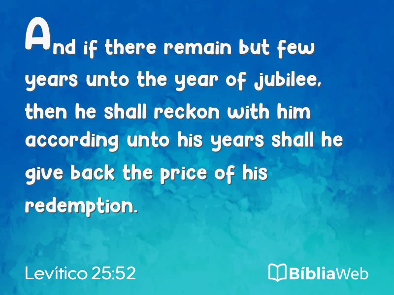 Levítico 25:52 em imagem para compartilhar