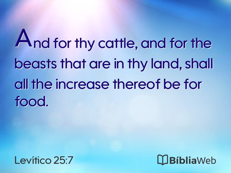 Levítico 25:7 em imagem para compartilhar
