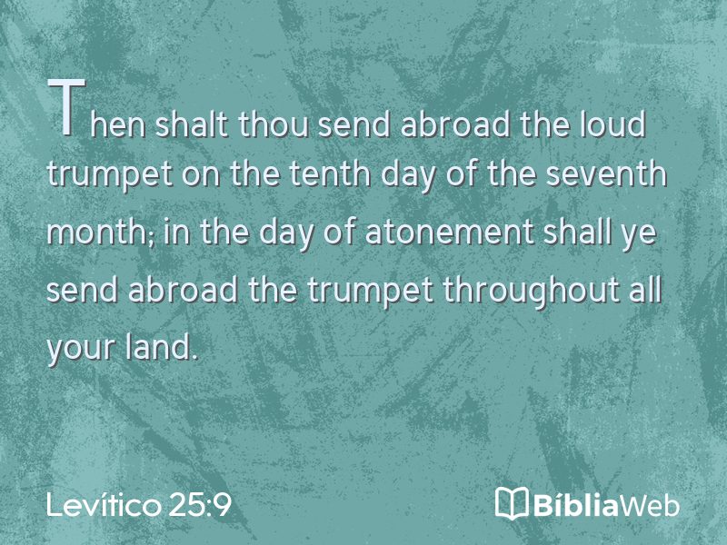 Levítico 25:9 em imagem para compartilhar