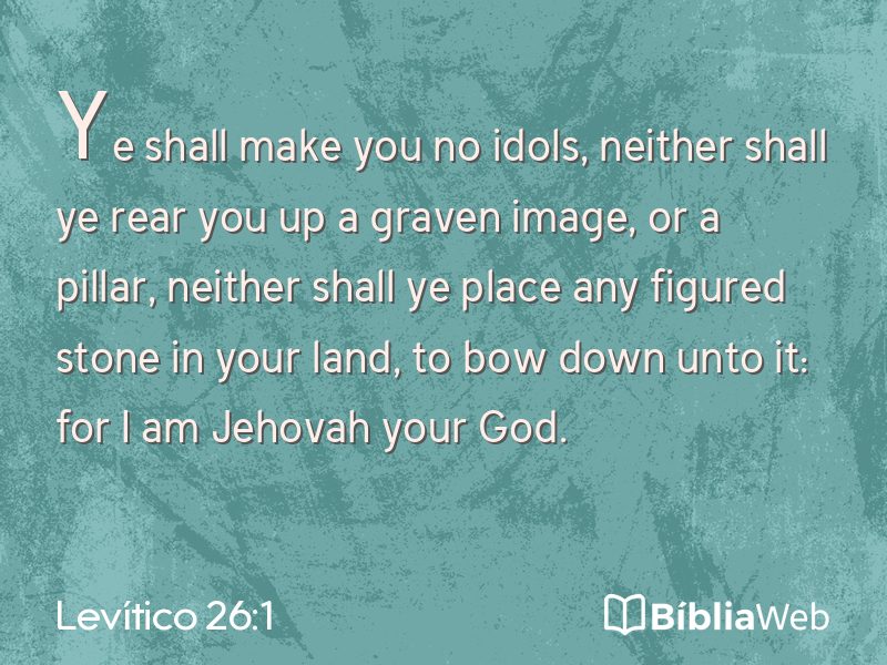 Levítico 26:1 em imagem para compartilhar