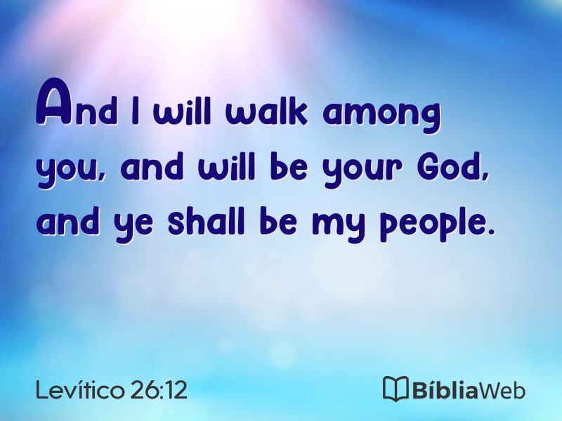 Levítico 26:12 em imagem para compartilhar