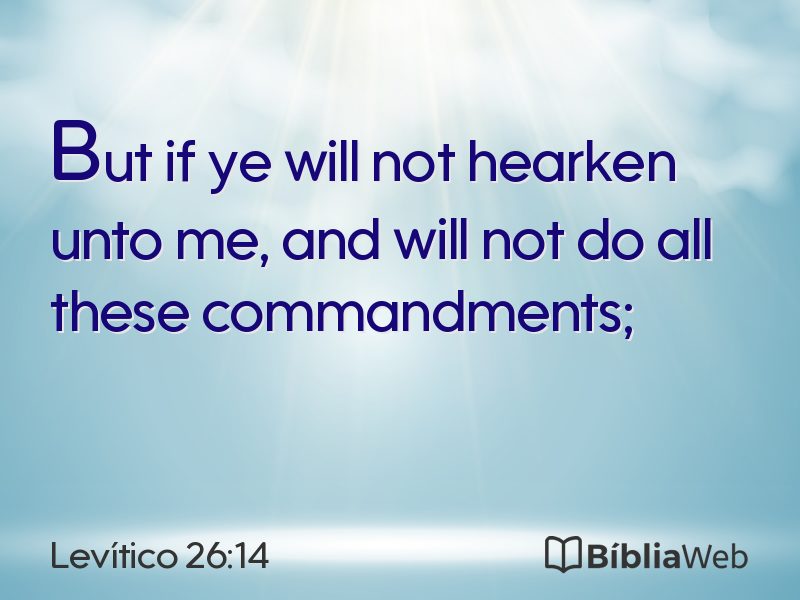 Levítico 26:14 em imagem para compartilhar