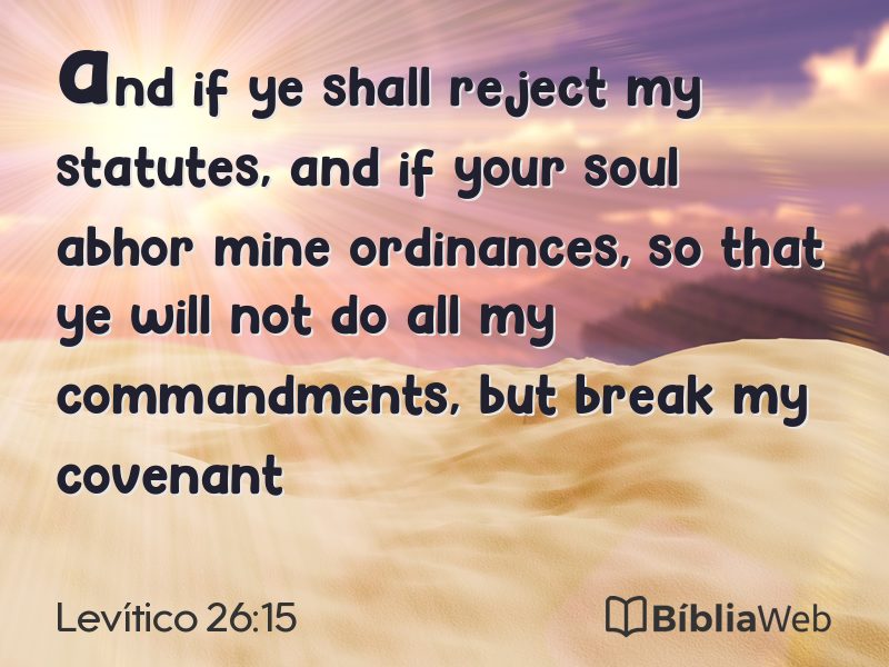 Levítico 26:15 em imagem para compartilhar