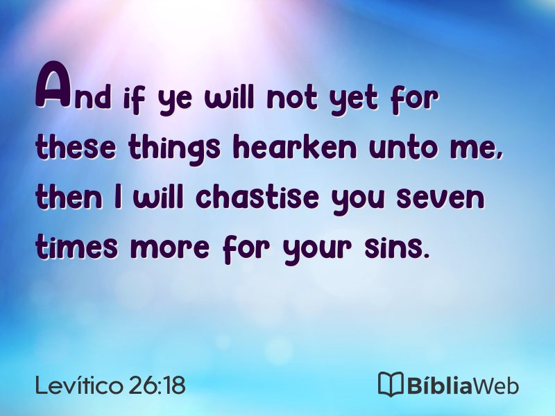 Levítico 26:18 em imagem para compartilhar
