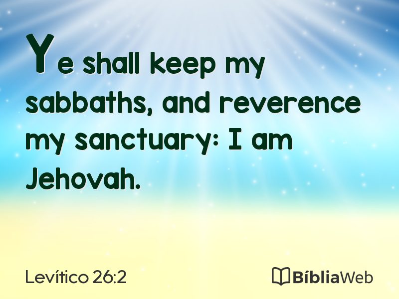 Levítico 26:2 em imagem para compartilhar