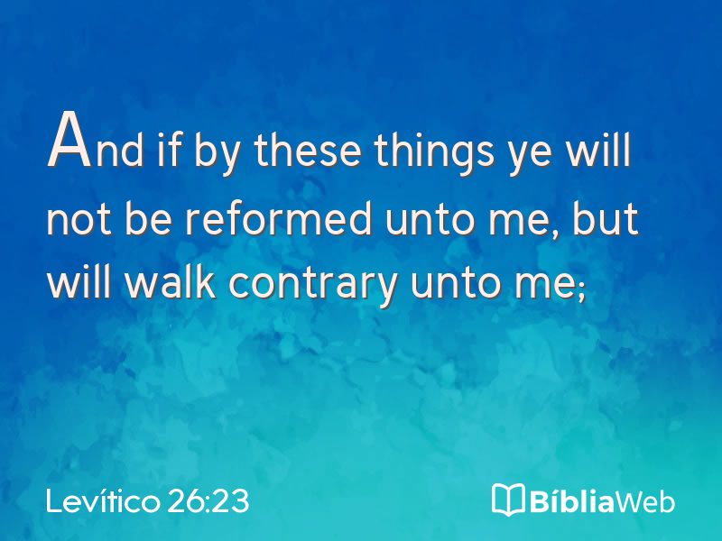 Levítico 26:23 em imagem para compartilhar