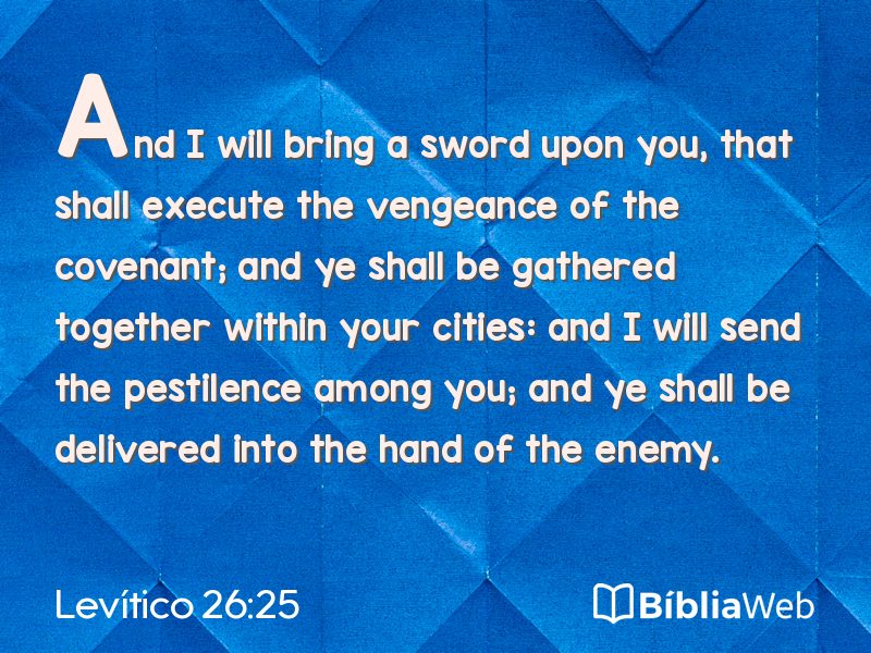 Levítico 26:25 em imagem para compartilhar
