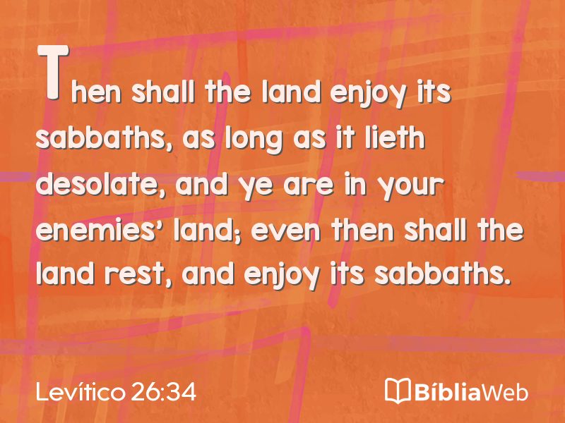 Levítico 26:34 em imagem para compartilhar