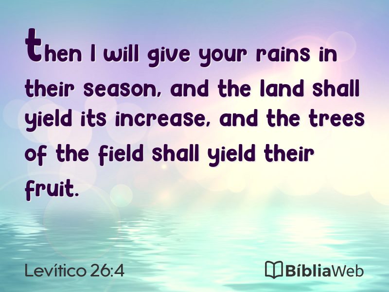 Levítico 26:4 em imagem para compartilhar