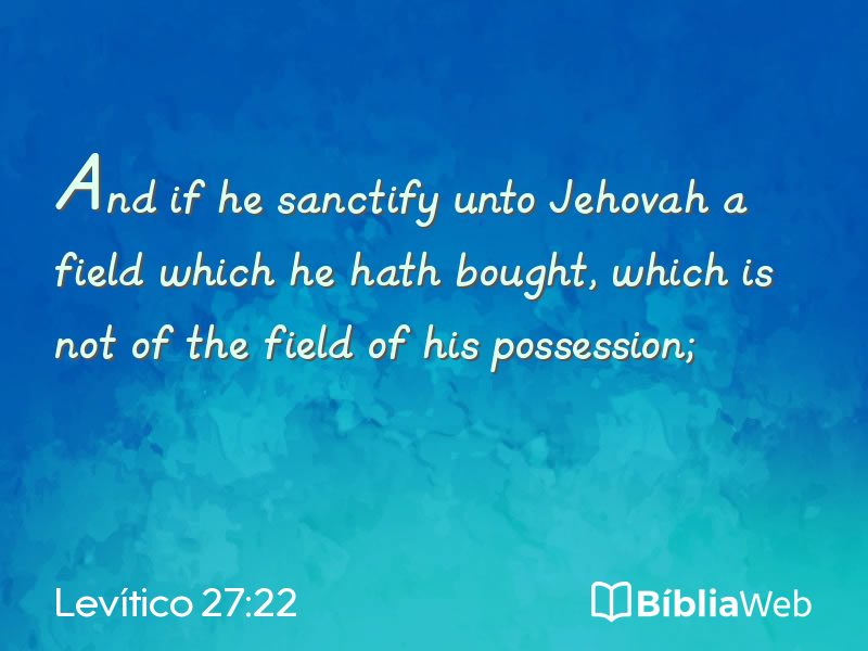 Levítico 27:22 em imagem para compartilhar