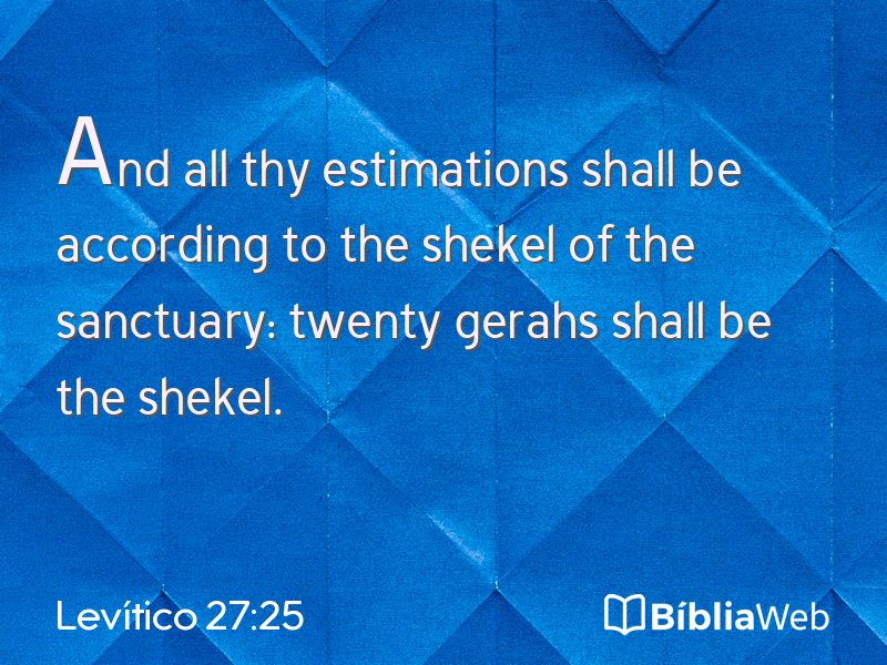 Levítico 27:25 em imagem para compartilhar