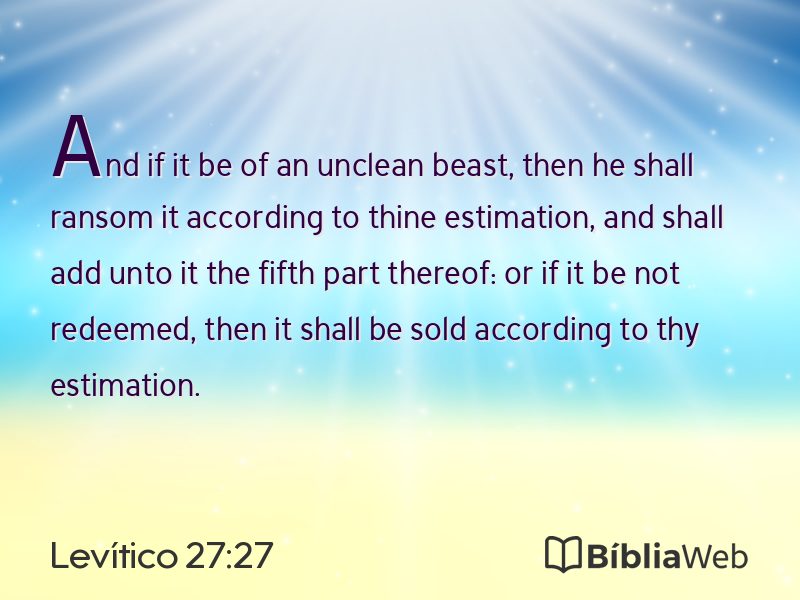 Levítico 27:27 em imagem para compartilhar
