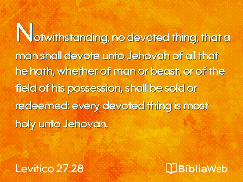 Levítico 27:28 em imagem para compartilhar