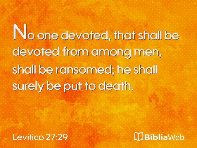 Levítico 27:29 em imagem para compartilhar