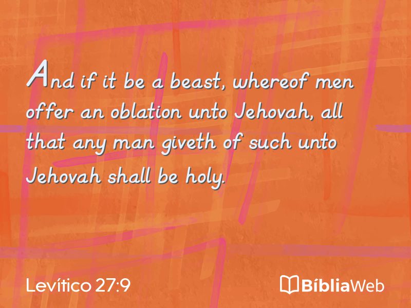 Levítico 27:9 em imagem para compartilhar