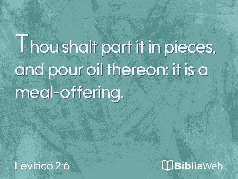 Levítico 2:6 em imagem para compartilhar