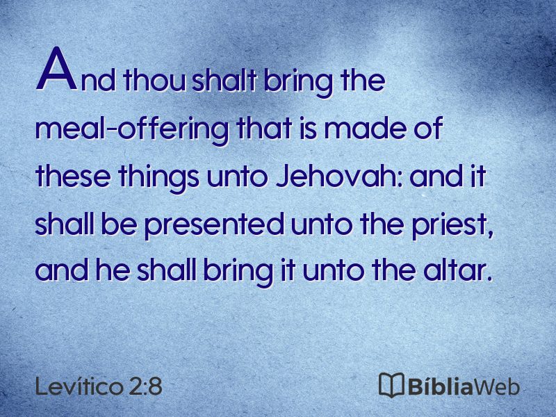 Levítico 2:8 em imagem para compartilhar