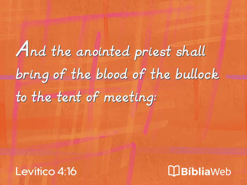 Levítico 4:16 em imagem para compartilhar