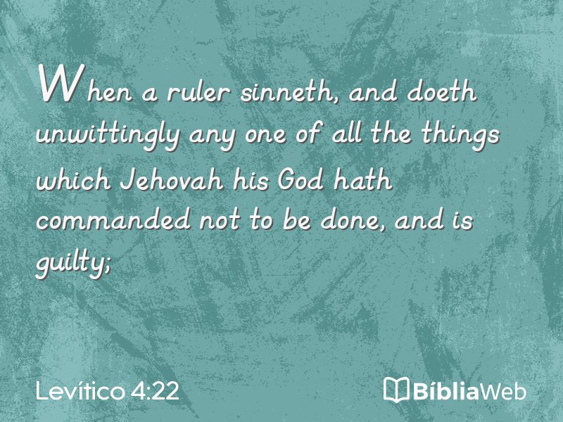 Levítico 4:22 em imagem para compartilhar