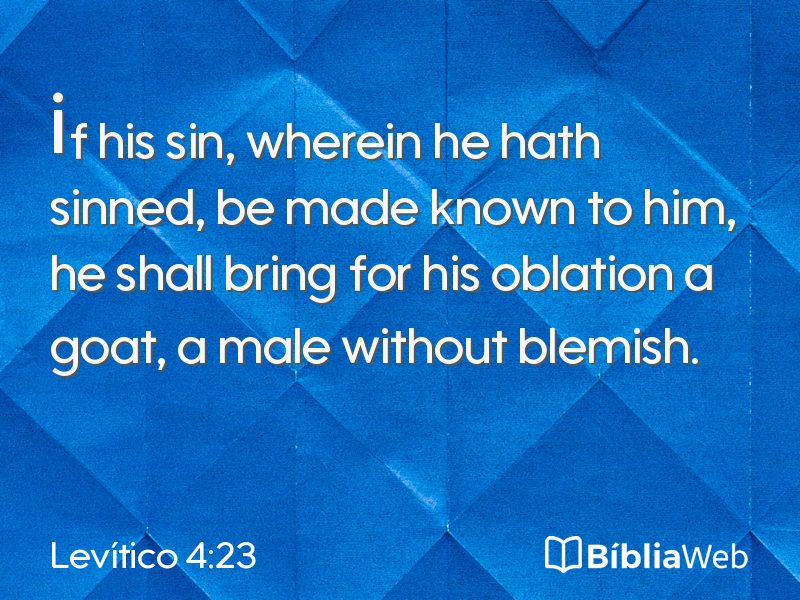 Levítico 4:23 em imagem para compartilhar