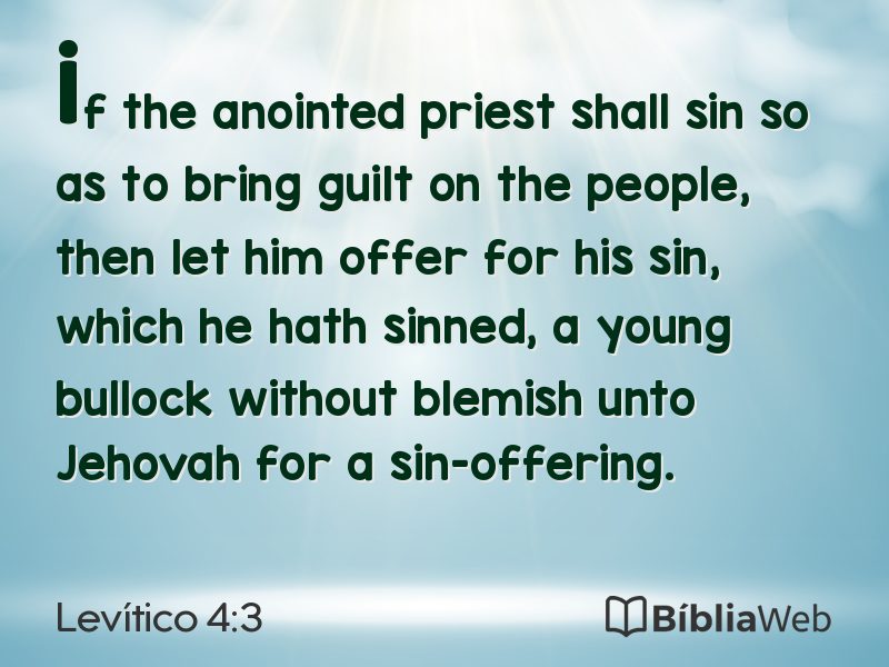 Levítico 4:3 em imagem para compartilhar