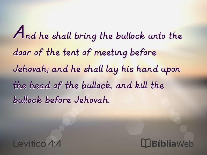 Levítico 4:4 em imagem para compartilhar