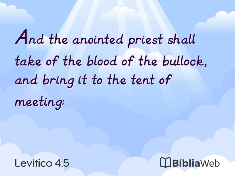 Levítico 4:5 em imagem para compartilhar